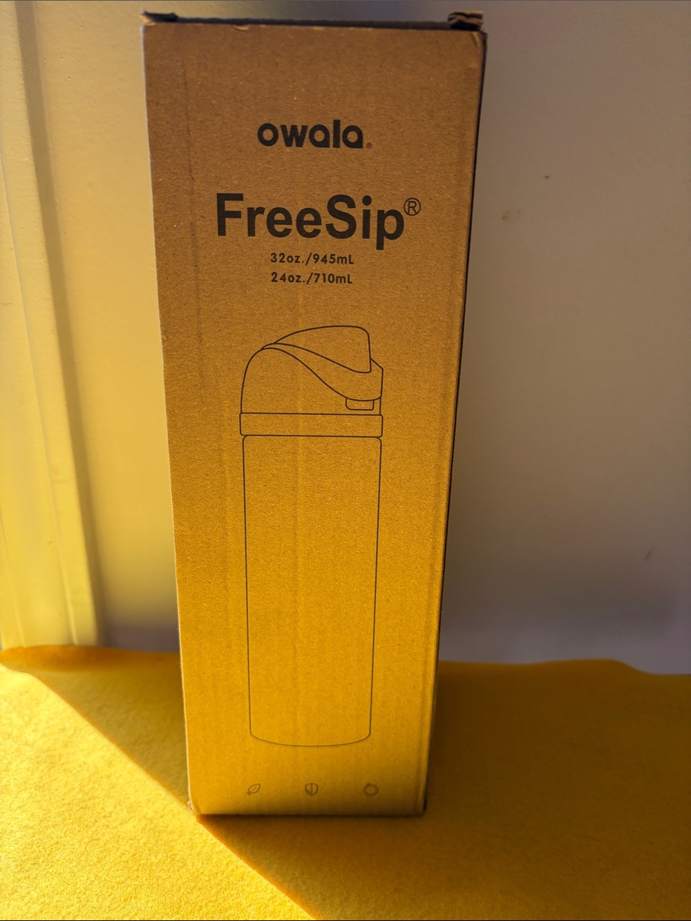 Owala Minecraft FreeSip Stainless Travel Bottle - Yellow